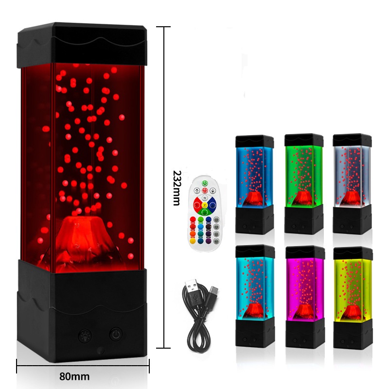 Lava Lamp Desktop - LED Lava Vulcano Luce Decorazione della