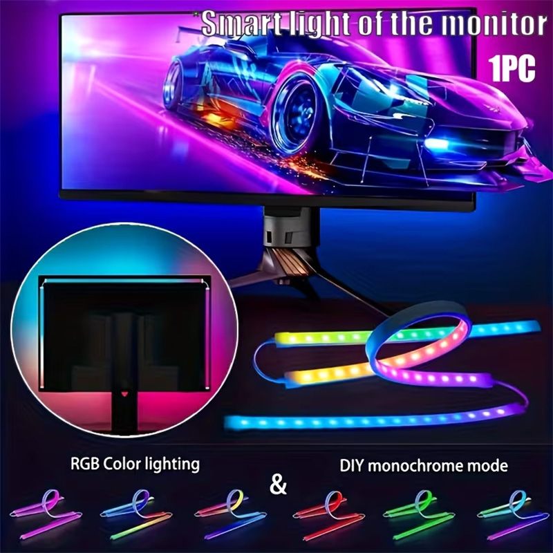 Ambient Led Strip - Striscia LED RGB per Gaming, Retroilluminazione