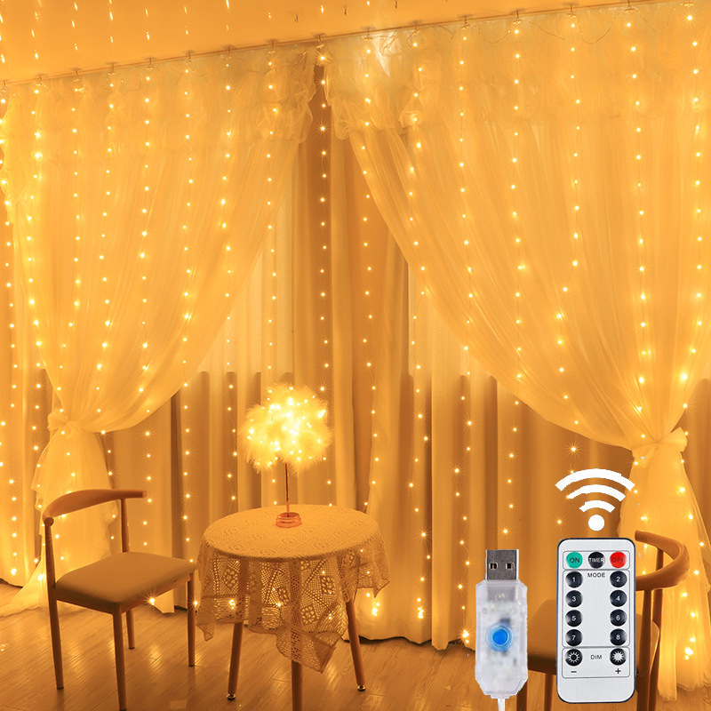 Fairy Light Curtain - USB LED Tenda String Light Decorazioni