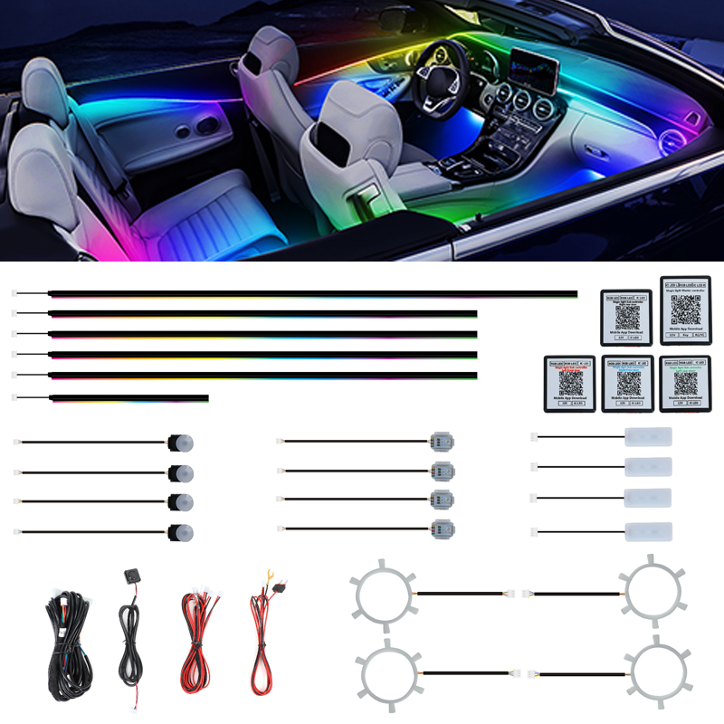 Ambient Led Strip - Kit di Illuminazione Ambientale Personalizzabile, Facile