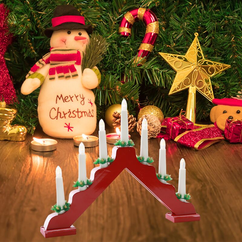 Candela natalizia in legno ad  - Lighting Decor Woodbridge recensione e prezzo