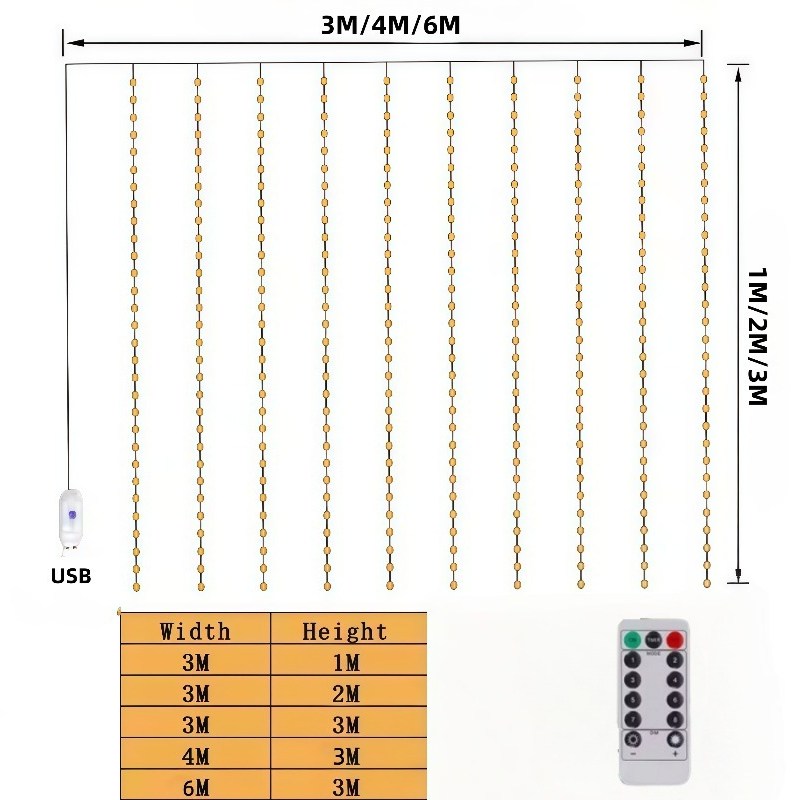 Luci a stringa LED per tende 3 - Fairy Light Curtain recensione e prezzo